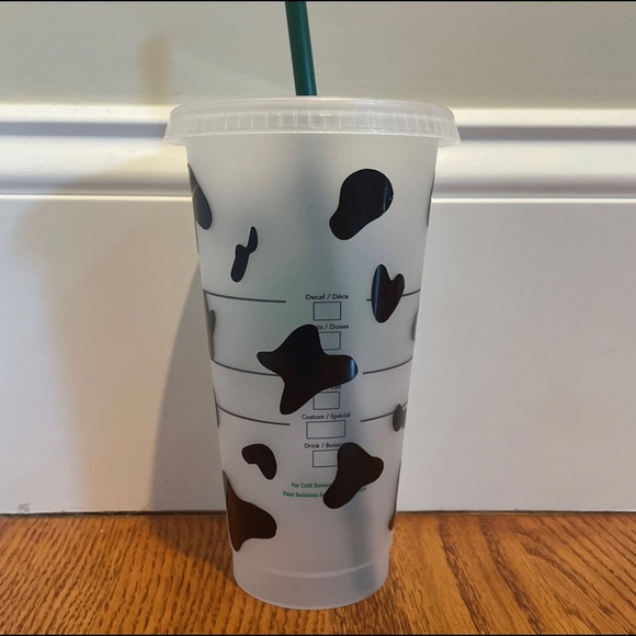 Custom Cow Print Starbucks Cup Venti Cold Cup - Picture 2 of 2
